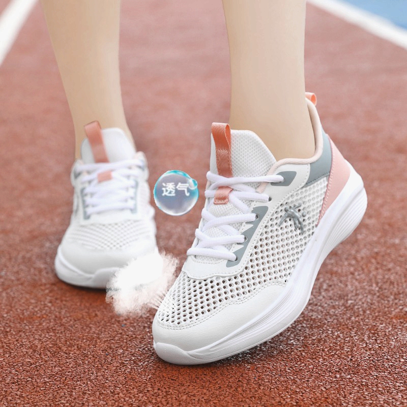 Summer Brand Clearance Jonidan Women's Shoes Hollow Breathable Student Sneakers Comfortable Soft Sole Lightweight Mesh Shoes