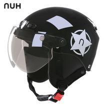 NUH Electric Bottle Car Harehelmet Grey Mens Four Seasons Universal Lady Summer Half Armor Light Safety Helmet