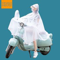 Electric car raincoat long full body riot raincoat single men and women riding battery motorcycle special poncho
