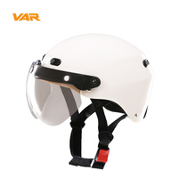 NUH White Electric Battery Car Helmet Grey Mens Four Seasons Universal Hares Light Pods Womens Summer Halfarmor Safety Helmet