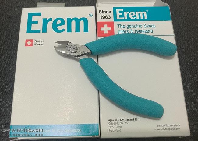 Swiss Enrey Erem 599E diagonal notch pliers 1 6mm lead pin flush cut pliers 65HRC high hardness cutting edge