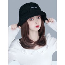 Hat new 2020 Net red short hair wig hat one lamb hair fisherman hat short long hair inner buckle wig