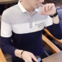 Áo thun nam tay dài mùa xuân và quần áo mùa thu ve áo cotton body nam phiên bản Hàn Quốc áo sơ mi mùa thu cổ áo sơ mi polo trẻ trung áo thun nam đẹp