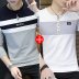 Nam dài tay t-shirt mùa thu thanh niên vòng cổ t-shirt cotton sọc đáy áo sơ mi xu hướng sơ mi quần áo Mỏng Áo phông dài