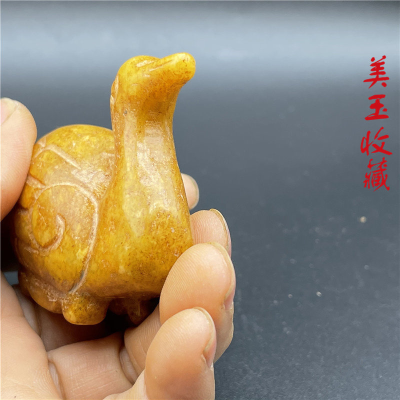 Украшения на руку 战国仿古玩玉器高古玉古董玉璧岫玉玉石老物件挂件手把件鸭子吊坠