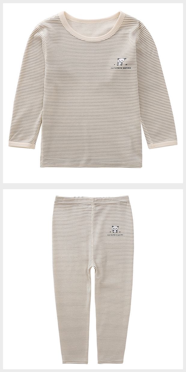Baby Qiuyi Qiuku Set Cotton 1 2 tuổi 3-6 tuổi trẻ em mùa thu quần áo bé trai dài tay đồ lót nhà pijama bé trai