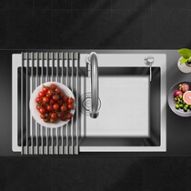 Home Dokang kitchen sink drain basket folding pool drain rack wash basin water filter full silicone bag gray roller blind