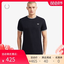 FRED PERRY MENS T-shirt summer British casual simple wheat ear short-sleeved round neck T-shirt trend M1588
