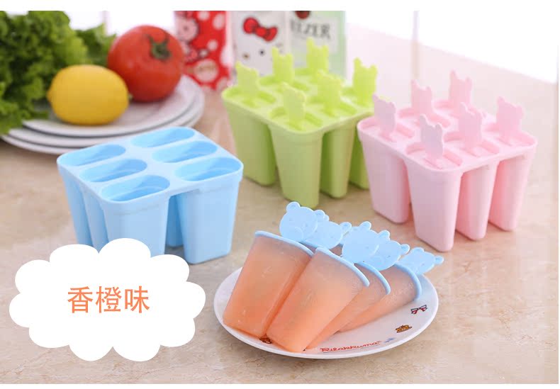 Khuôn kem môi trường thiết lập popsicle cá tính sáng tạo kem thanh đá mài nhà tự làm khuôn kem - Tự làm khuôn nướng khuôn silicon hình thú