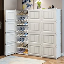 Simple shoe cabinet large capacity multilayer anti-dust economical type containing devinator Home room good looking and putting on the door shoe rack
