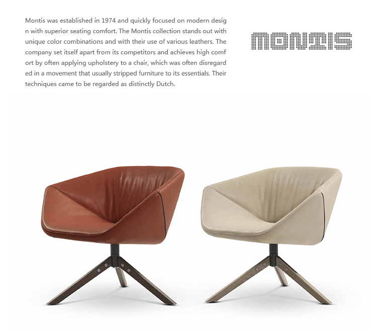 Mu Xinyuan thiết kế sáng tạo nội thất ella ghế dễ dàng / Ella ghế đơn giản sofa da thật