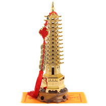 Wenchang Tower study 13-layer nine-layer alloy brass Wenchang Tower study college entrance examination study desk Feng Shui ornaments