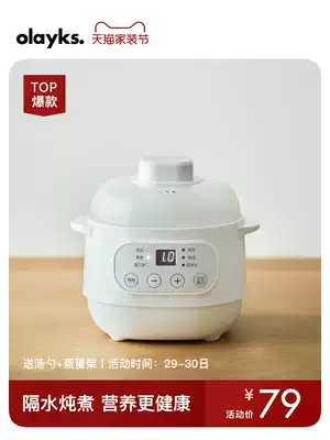 olayks small electric cooker water-proof bird's nest stew cup small mini baby food supplement cooking porridge artifact household soup pot