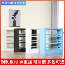 Library bookshelves Steel bookshelves School materials archives shelves Children students indoor simple bookshelves