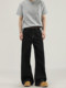 A Carton Retro Straight-Leg Original Color Denim Black Topstitch Jeans Unisex Loose Casual Long Pants Trendy