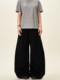 A Carton American-Style Heavy Drape Banana Pants for Men, Casual Loose Deconstructed Sweatpants, Wide-Leg Sickle Pants for Women