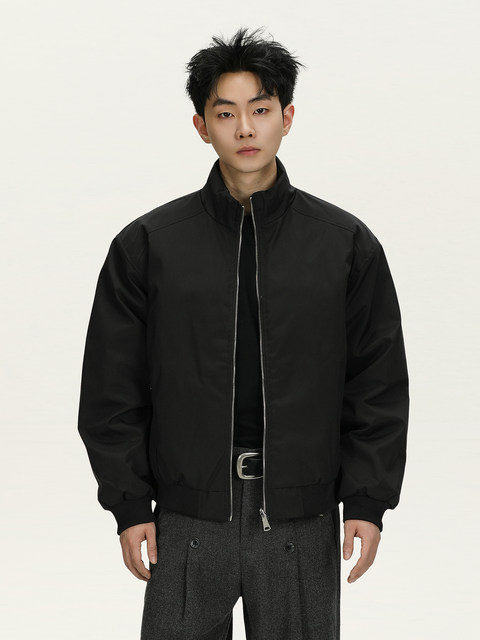 A Carton American-Style 90 White Duck down Stand-Up Collar Reversible down Jacket for Men and Women, Warm and Lightweight Trendy Coat