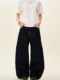 A Carton American-Style Raw Denim Straight-Leg Jeans for Men, Vintage Loose Fit, Wide-Leg Casual Cleanfit Pants