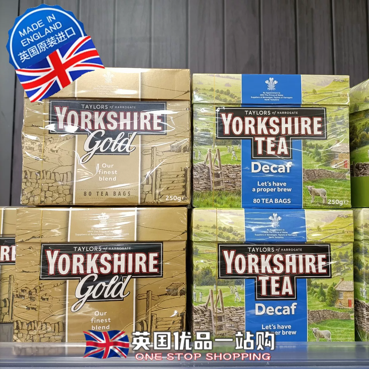 Spot британский оригинальный импортированный Yorkshire Tea Taylor Yorkshire Golden Black Tea glod80 упаковок по 250 г