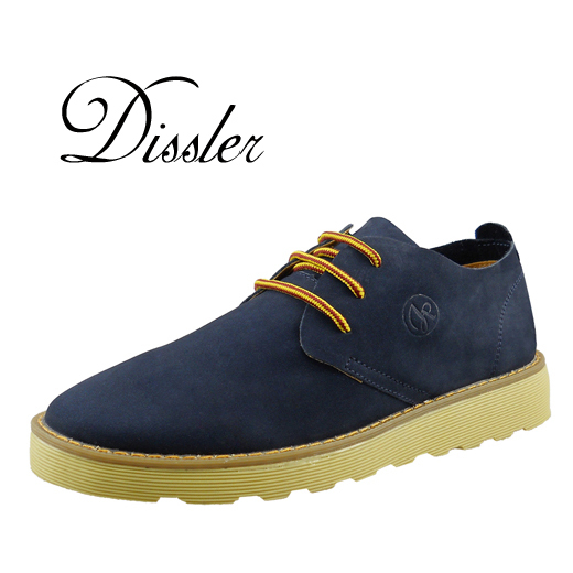 Work Shoes, Suede British-Style Large-Toe Shoes, Casual Single Shoes, Round-Toe Sneakers, Anti-Velvet Leather, Handmade Genuine Leather Logging Shoes, Men's Shoes