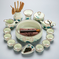 Yongjing Ju Jingdezhen Ceramic Gongfu tea set set Household tea ceremony Blue and white porcelain Office teapot Teacup