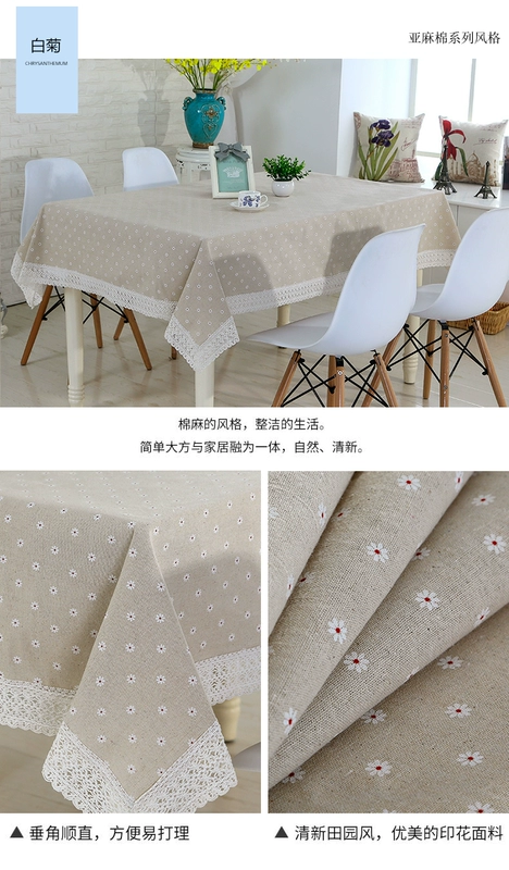 Phong cách châu Âu chống thấm bông khăn trải bàn khăn trải bàn Bouguer sub nhỏ gọn bàn cà phê nghệ thuật vải che hiện đại chút tươi - Khăn trải bàn