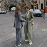 Классический костюм, комплект, небольшая куртка для отдыха, в корейском стиле, в западном стиле