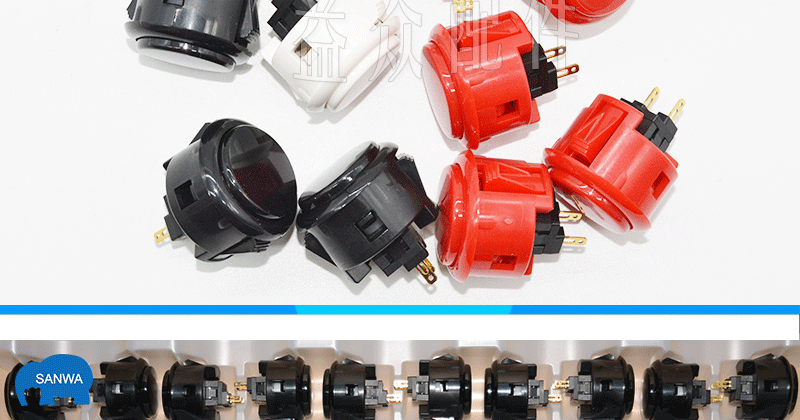 Nhật Bản ban đầu SANWA ba và nút nút rocker thẻ OBSF-30 phụ kiện hoạt hình Yizhong - Cần điều khiển tay cầm chơi game pubg