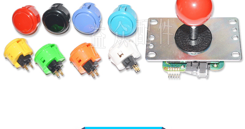Nhật Bản ban đầu SANWA ba và nút nút rocker thẻ OBSF-30 phụ kiện hoạt hình Yizhong - Cần điều khiển tay cầm chơi game pubg