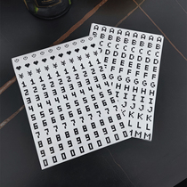 No Marks waterproof transparent PET adhesive Adhesive Letter Sticker DIGITAL STICKER SIGN HAND BILL REPAIR PATCH LABEL DECORATIONS