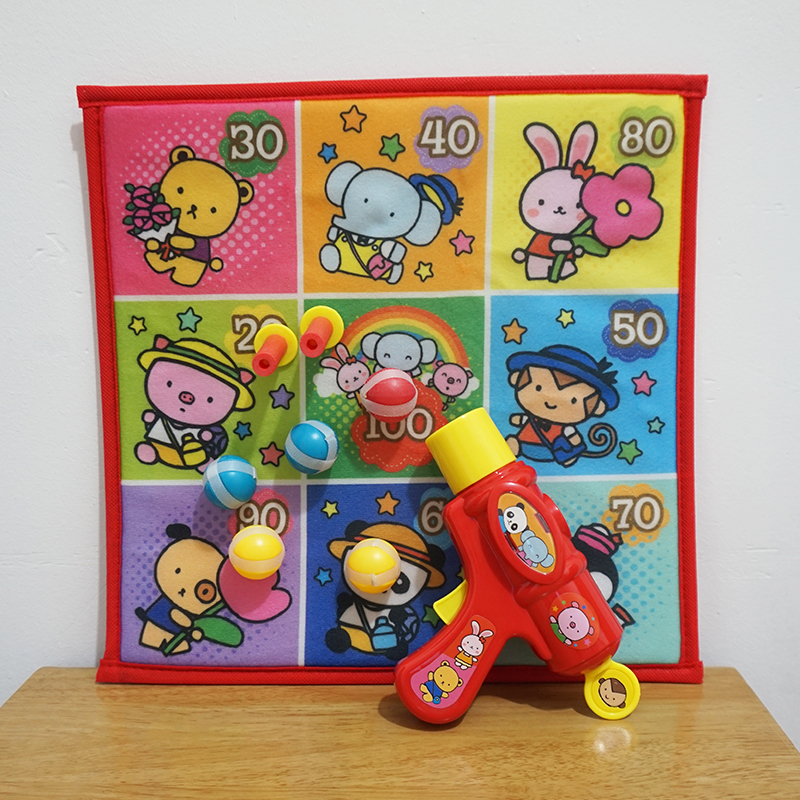 Japanese dart game shooting gun target toy velvet target target for boys and girls toys 3 - 6 years old