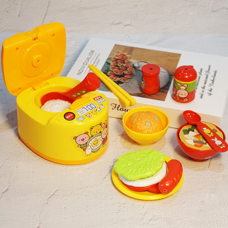 Japan Children's Kitchen Over Home Toy Emulation electric cooker cooking Cooking Boy Girl Puzzle Parenting Interactive Game-Taobao