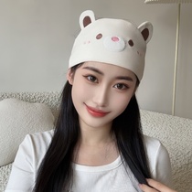 Confinement headband for women 2024 new postpartum spring and autumn internet celebrity hat scarf pregnant women postpartum pure cotton postpartum headband summer