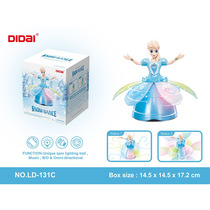 Shivering with the same kind of ice and snow-Princess Esha Princess Universal Dancing with wings Rotation Music light Childrens Toys