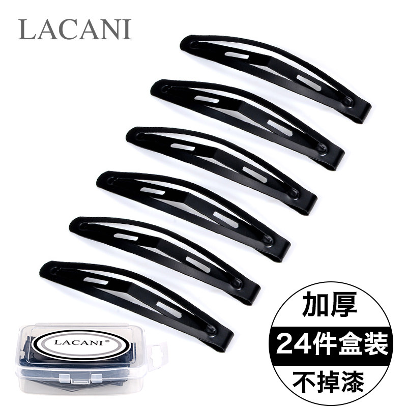 Clip headdress hair clip Korean hair clip Black side edge clip fixed hair simple word bangs broken hair BB clip