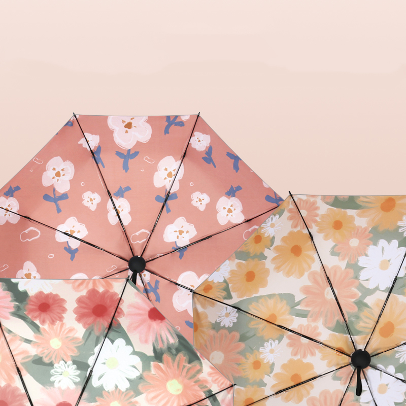 ins hipster 50 percent discount mini portable compact ultra light titanium silver pocket sunshade sunscreen anti UV umbrella