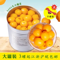 Canned loquat 6 kg large canned whole box roasted pear fruit fishing 3 kg cold drink buffet sugar water loquat canned