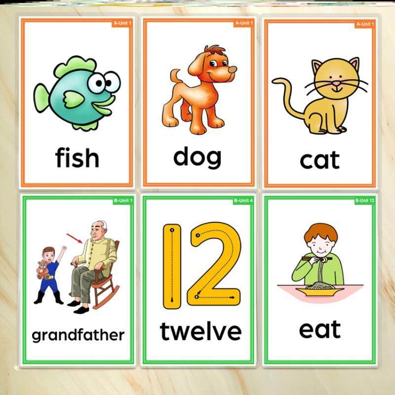 English training institutions teaching aids classroom teaching homemade primary school kindergarten teachers fun word cards learning early education
