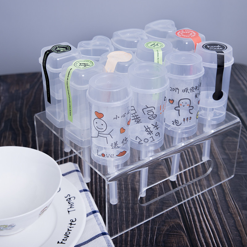 Round Heart-shaped Pushdown Cylinder Lecake Barrel Push Cylinder Cake Ice Cream Sweet push bucket iridescent Rod Push 50 only