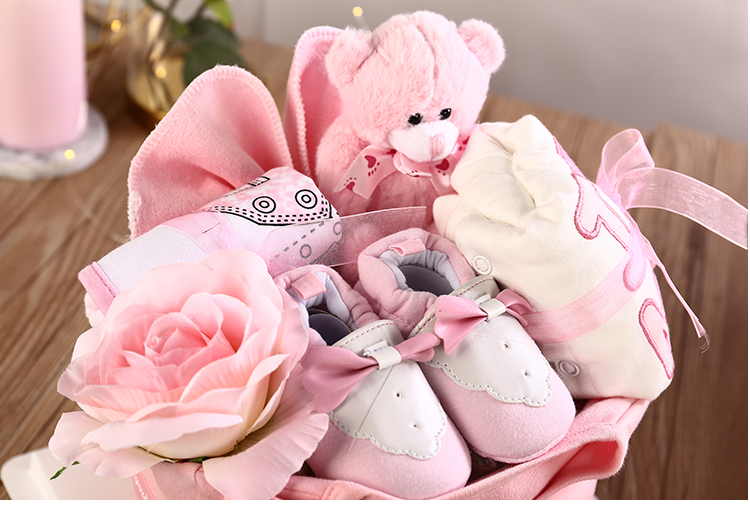 Đồ chơi sơ sinh quần áo tã cho bé đặt quà trăng tròn trăng rằm trăm ngày để gửi một gói quà tặng hộp quà hộp quà tặng bé gái