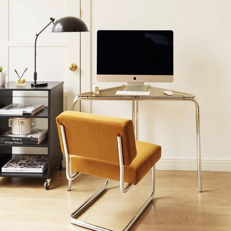 Corner Desk, Simple Home-Use Bedroom Computer Desk, Triangular Corner, Light Luxury, High-End Feel, Student Study Writing Desk