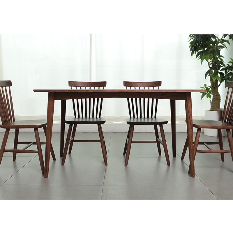Forest Nap New Products Black Walnuts Full Solid Wood Furniture Dining Table Small Family Home Nordic Modern Minimalist Cherry Wood Table