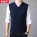 Áo len mùa thu nam tay ga đầy đủ cardigan nam  Dệt kim Vest