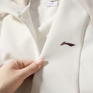 Li ning series 2025 winter new women's velvet fashion sports water-repellent three-dimensional cutting loose jacket
