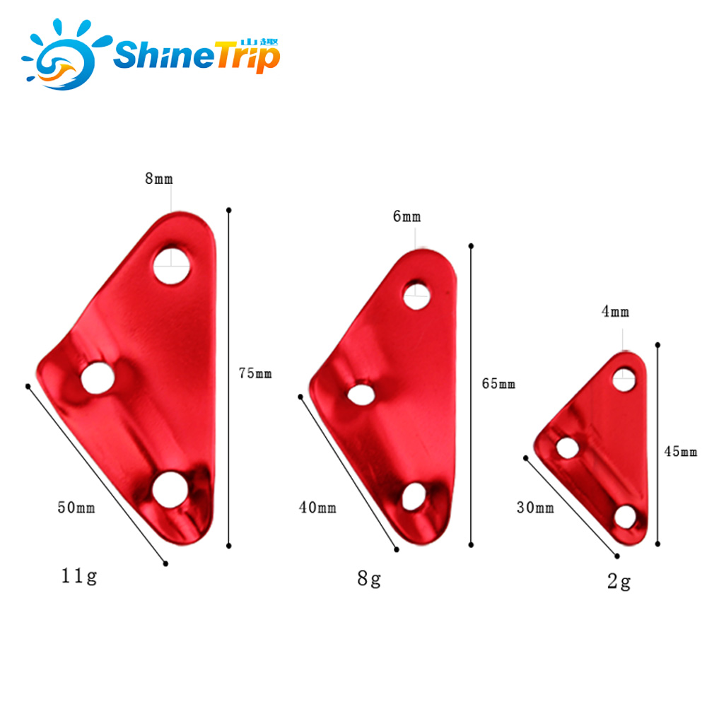 Outdoor Camp Triangle Tin Tent Aluminum Alloy Adjustment Slide Three Eye Winding Rope Tied Rope