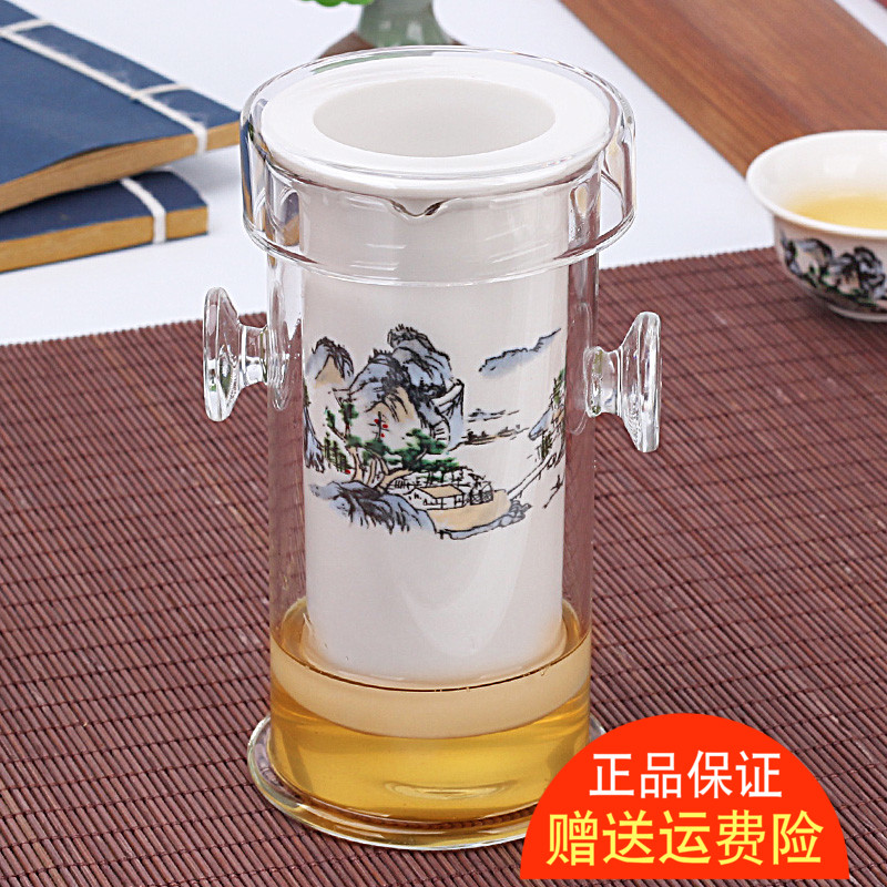 Tea Maker Glass Tea Cup Suit Black Tea Tea Set Ceramic Bubble Teapot Home Filter Flushing Tea Ware Flower Tea