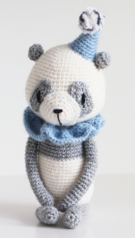 071 Panda Woven Drawing Paper Doll Chinese Graphics Hook Electronic Handmade Book Hairy Tutorial