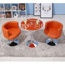 Negotiating table and chairs Composition One table Two chairs Beauty salon mobile phone Shop Rest area guests reception desk and chairs small round table brief