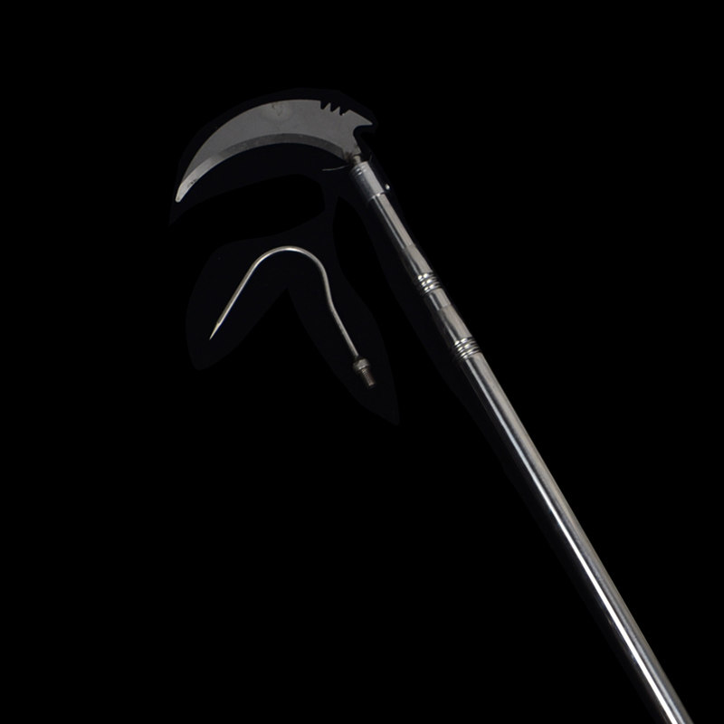 Catch big fish stainless steel hook head 8 mm with fishing net rod hook fish iron hook catch fish hook harpoon hook