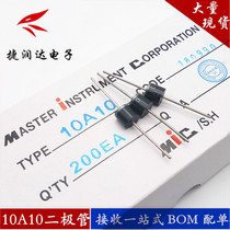 MIC diode 10A10 6A10 rectified diode in-line R6 10A 1000V long foot high power